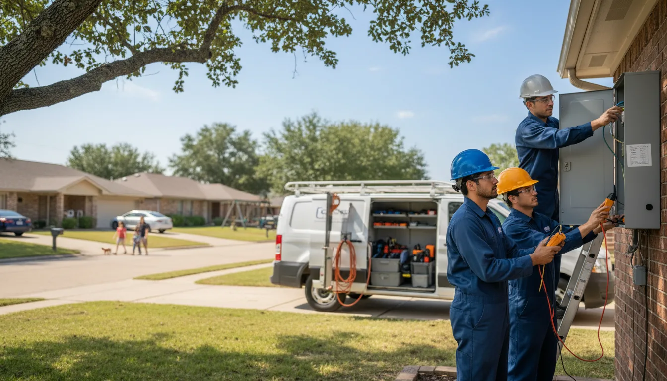 Certified electrician providing emergency electrical services in Olla, LA